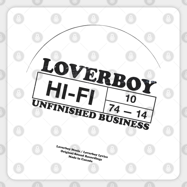 Loverboy Vintage HIFI Sticker by 𝙼𝙰𝚂𝙸𝙰